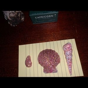 Blessed glitter Rock and shells 🧚🏽‍♀️made by me